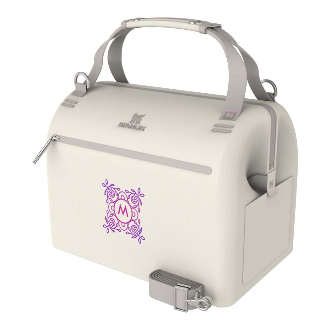 Firmengeschenk Stanley All-Day Julienne Max mit Express-Logodruck – Creme – nachhaltige Kühltasche für Mahlzeiten im Freien