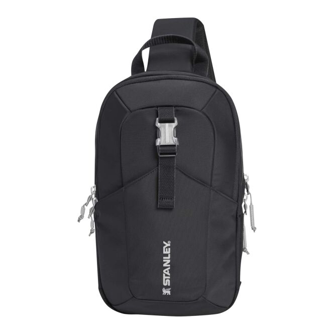 Werbeartikel Stanley Vitalize Macro Method Crossbody Tasche mit Express-Logodruck – Schwarz – nachhaltige Umhängetasche für Geschäftskunden