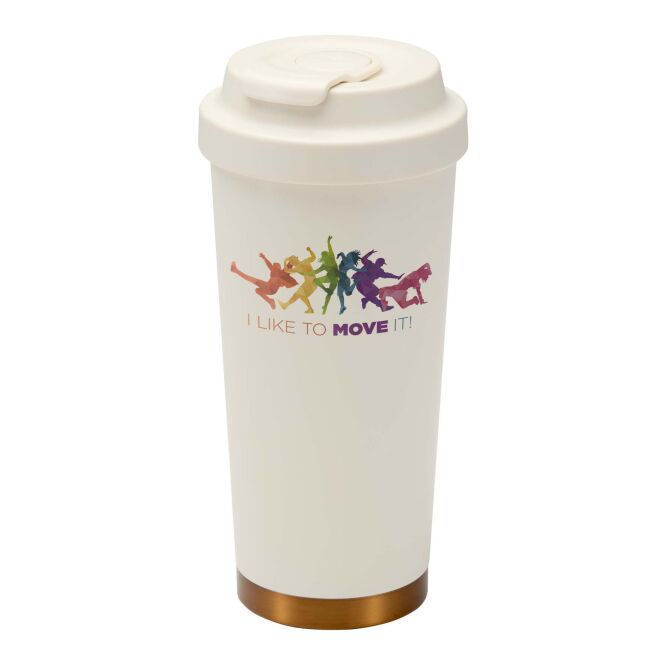 Kundengeschenk Hampton Becher 480 ml mit Express-Gravur – Creme – doppelwandiger Thermobecher für Büro und Reisen