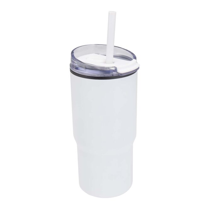 Kundengeschenk Westin Becher 540 ml mit Express-Gravur – Weiß – doppelwandig isoliertes Trinkgefäß für das Büro