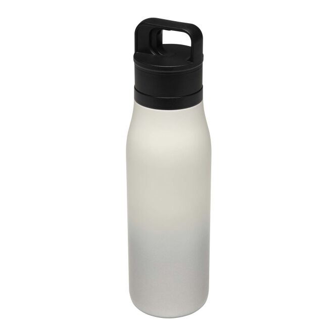 Firmengeschenk SMART One-Touch Becher 500 ml mit Express-Gravur – Weiss – vakuumisolierter Thermobecher für Büro und Konferenzen