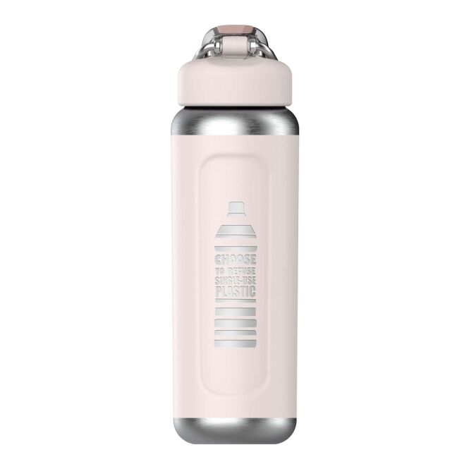 Kundengeschenk Classic Wellspring 710 ml mit Express-Gravur – Roségold – auslaufsichere Isolierflasche aus recyceltem Edelstahl für Firmen