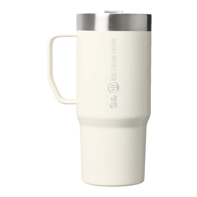 Firmengeschenk Stanley Everyday Suburban 710 ml mit Express-Gravur – Creme – nachhaltiger Thermobecher aus recyceltem Edelstahl für das Büro
