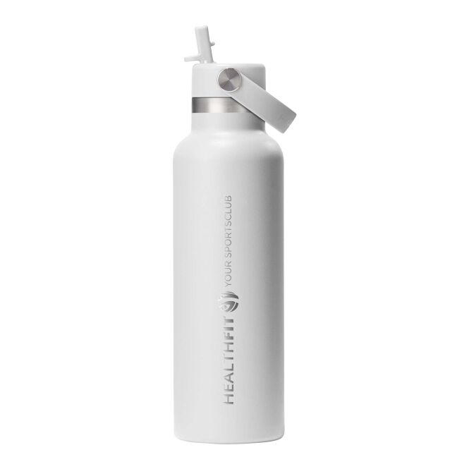 Firmengeschenk Hydro Flask Standard Mouth – weiss – mit 48h Express-Druck 621 ml Edelstahl vakuumisoliert auslaufsicher für das Onboarding