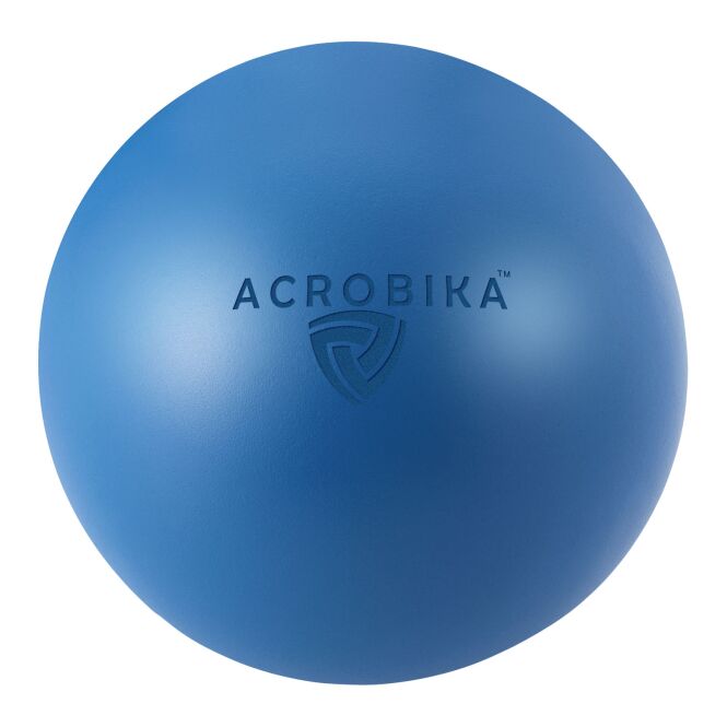 Werbeartikel Anti-Stressball aus PU-Schaum mit Express-Logodruck – Transparent blau – Entspannungstool für Büro und Schreibtisch
