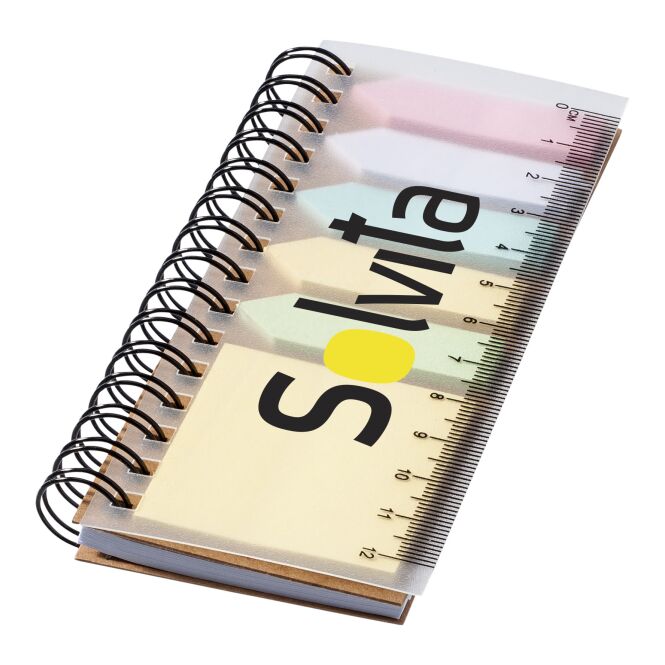 Werbeartikel Spiral Haftnotizbuch mit Express-Druck – Natur – Organisationshilfe für Büro und Vertrieb