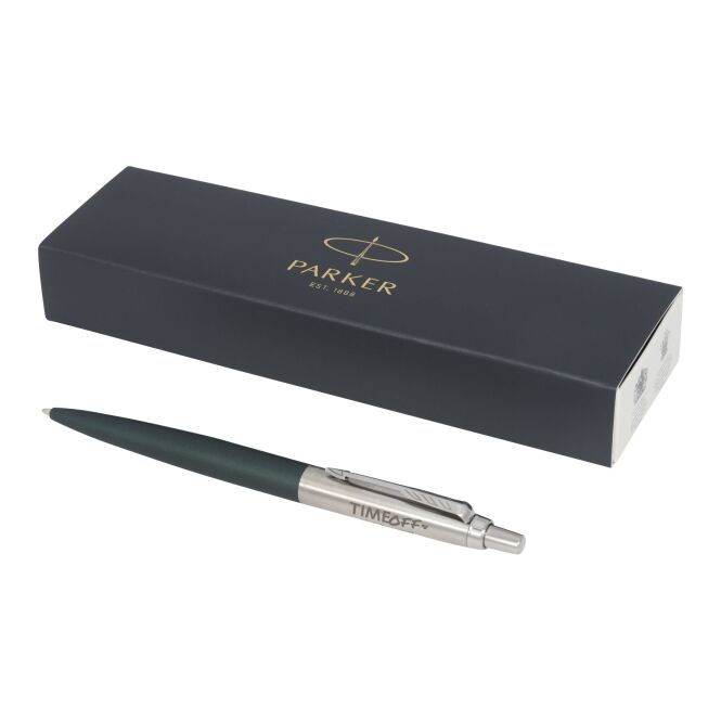Premium-Werbeartikel Parker Jotter XL – grün – lasergraviert 48h Express-Gravur Druckkugelschreiber für den Büroalltag