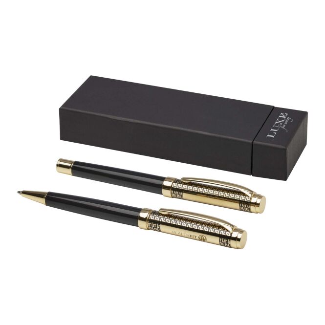 Premium-Werbegeschenk Legato Stifteset mit Express-Gravur – gold – elegantes Schreibgerät für Business und Büro