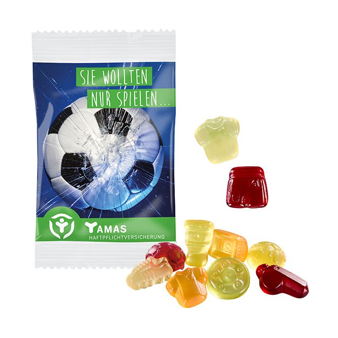 Streuartikel Bären Company Fruchtgummi – bunt gemischt – mit Logo bedruckt 15 g als Werbeartikel für Messen und Events für Neukunden