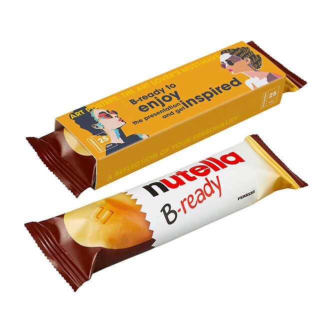 Werbemittel nutella B-ready Waffelriegel – schokoladig-cremiger snack – mit individueller Banderole 22g als Werbemittel für Messen und Events