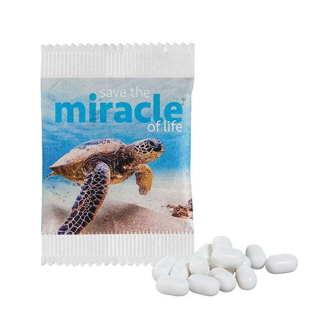 Werbeartikel tic tac FRESH MINT – minzgeschmack – mit Logo bedruckt ideal als Giveaway für Kunden und Mitarbeiter auf Messen und Events