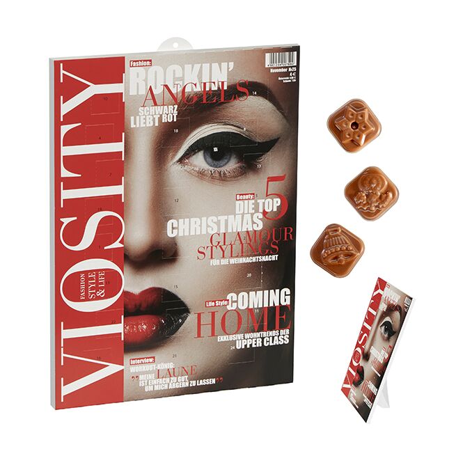 Firmengeschenk Economy Adventskalender – weihnachts-adventskalender – inkl. Werbeaufdruck 24 Türchen als Weihnachtsgeschenk für Kunden und Partner