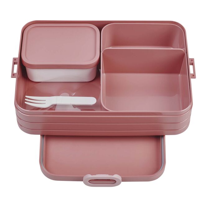 Mitarbeitergeschenk Lunchbox Mepal Take a Break – rosa – mit 48h Express-Logodruck 1500ml Proviantdose idealer Firmenartikel