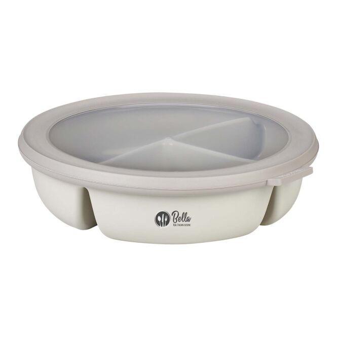 Mitarbeitergeschenk Mepal Cirqula Bento Bowl mit Express-Druck – 1000 ml BPA-frei – Weiss – Aufbewahrungsdose für Büro und Kantine