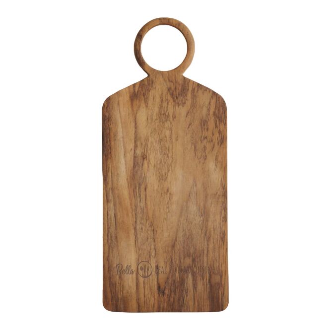 Firmengeschenk Schneidebrett mit Express-Gravur – 41x17x2 cm – Holz – nachhaltiges Küchenutensil für Gastronomie und Büro