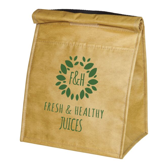 Werbeartikel Paper Bag Maxi Kühltasche mit Express-Siebdruck – Natur – isolierte Kühltasche für Firmen