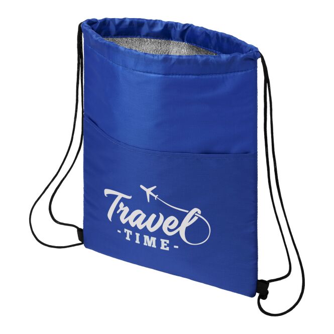 Werbeartikel Oriole Kühltasche mit Express-Druck – Platz für 12 Dosen – Royalblau – isolierte Tasche für Firmenevents und Marketing