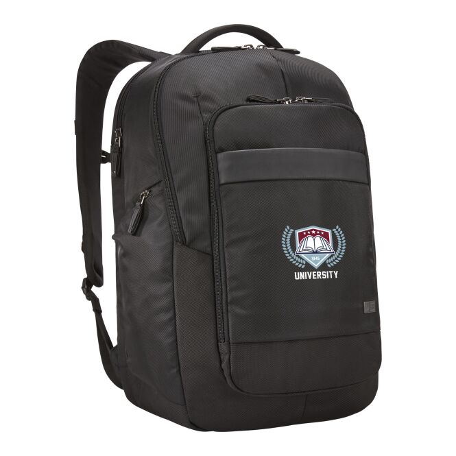Mitarbeitergeschenk Notion 17,3 Zoll Laptop-Rucksack mit Express-Logodruck – Schwarz – gepolsterte Transporttasche für Business und Office