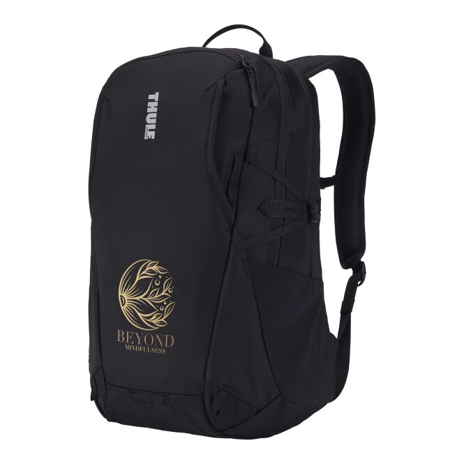 Mitarbeitergeschenk Rucksack Thule EnRoute – schwarz – mit 48h Express-Druck 23 l komfortabler Backpack für das Mitarbeiter-Onboarding