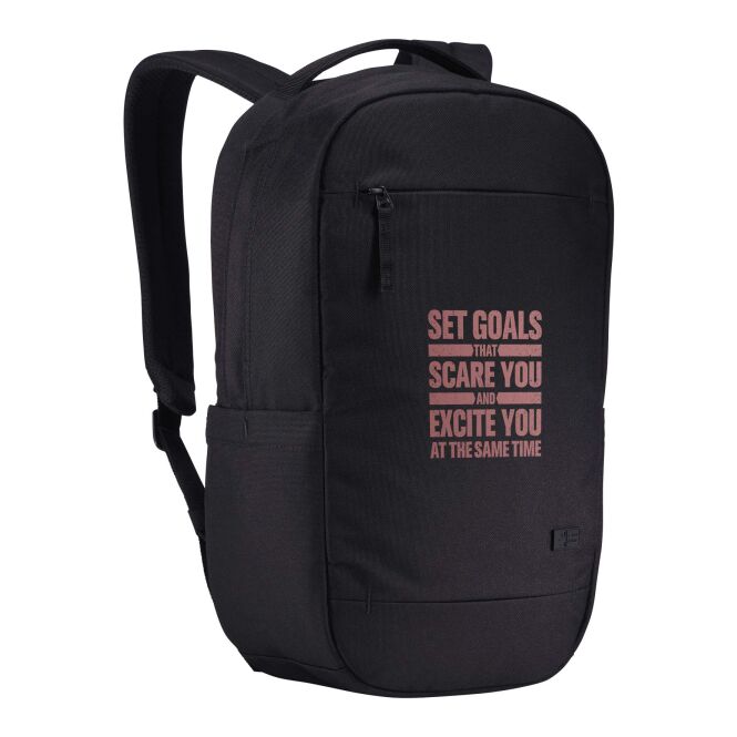 Mitarbeitergeschenk Laptoptaschen Case Logic Invigo – schwarz – mit Logo bedruckt 48h Express-Druck für 14 Zoll Laptops nachhaltig