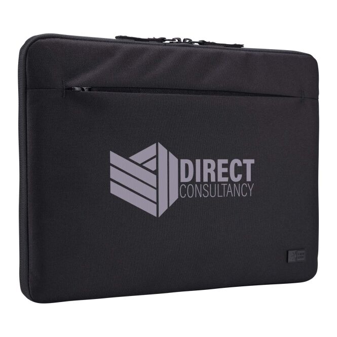 Mitarbeitergeschenk Case Logic Invigo 14 Zoll Laptophülle mit Express-Logodruck – Schwarz – gepolstertes Schutztaschendesign für Firmen