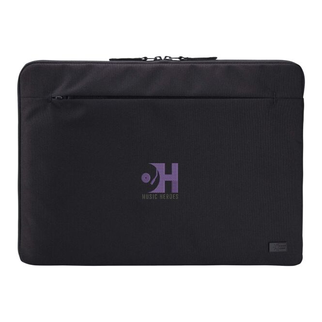 Firmengeschenk Case Logic Invigo 15,6 Zoll Laptophülle mit Express-Logodruck – Schwarz – nachhaltiges Zubehör für Büro und Business