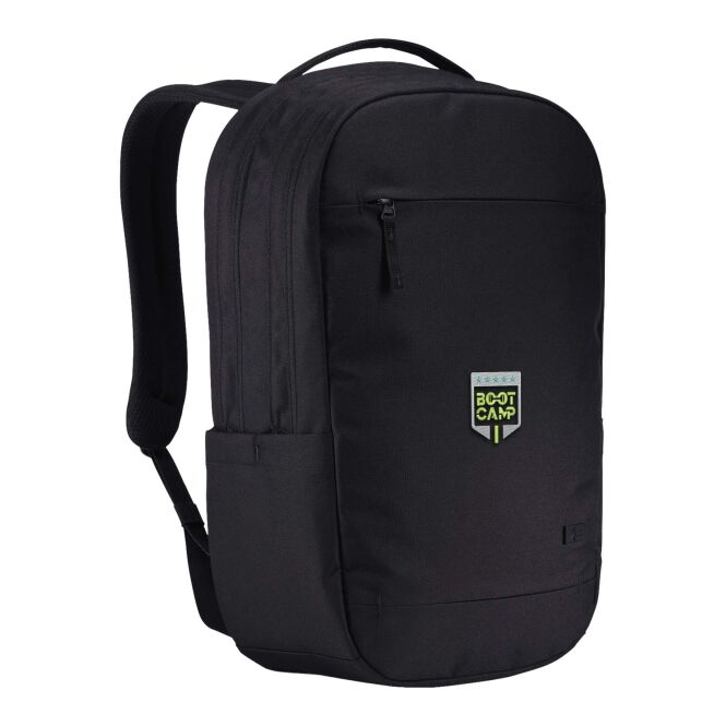 Kundengeschenk Case Logic Invigo 15,6 Laptop-Rucksack mit Express-Logodruck – Schwarz – nachhaltiges Reisegepäck für Business und Konferenzen