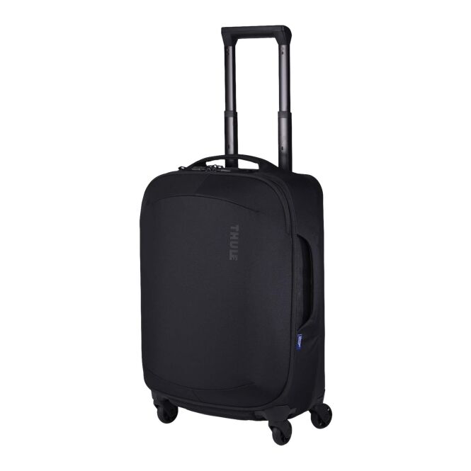 Firmengeschenk Reisegepäck Thule Subterra 2 – schwarz – mit 48h Express-Gravur robuster Koffer für Geschäftsreisen mit leichtem V-Rohr-Teleskopgriff