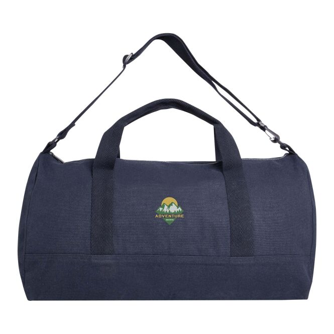 Firmengeschenk Porter Reisetasche mit Express-Logodruck – 50 L Fassungsvermögen – Navy – nachhaltige Sporttasche für Reisen und Büro