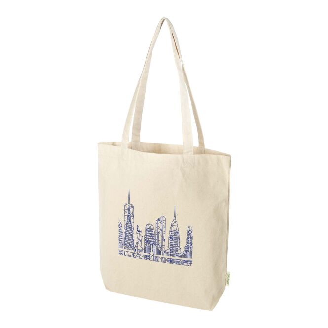 Messe-Werbemittel Tragetasche Odisha – natur – mit 48h Express-Druck 180 g/m² nachhaltiger Jutebeutel für Kongresse & Events