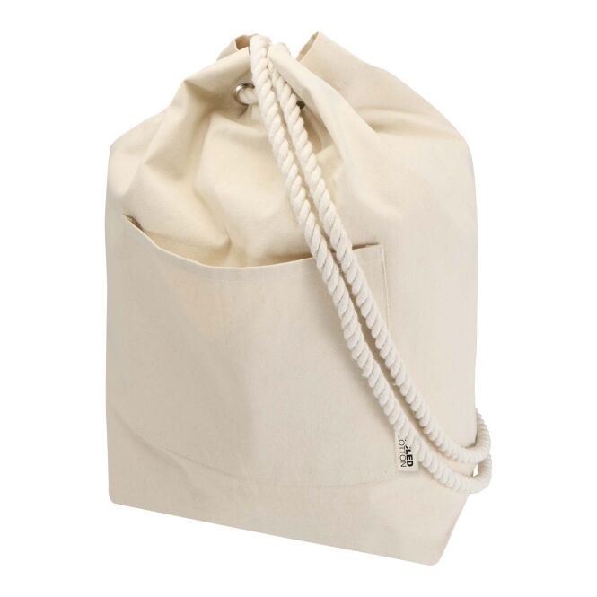 Mitarbeitergeschenk Seesack Florida – natur – mit 48h Express-Druck 15 l nachhaltiger wasserdichter Drybag für Festivals & Events