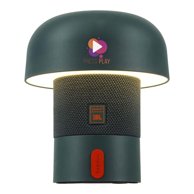 Technik-Werbemittel Bluetooth Lautsprecher Kooduu Sensa Play Mini – aquamarine – mit Logo bedruckt 48h Express-Druck 10W Bluetooth 5.3 für das