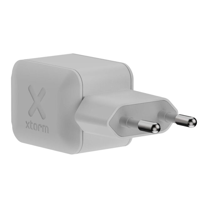 Firmengeschenk Xtorm 45 W NextGen Wandladegerät mit Express-Gravur – Weiß – kompaktes Netzteil für Büro und Geschäftsreisen