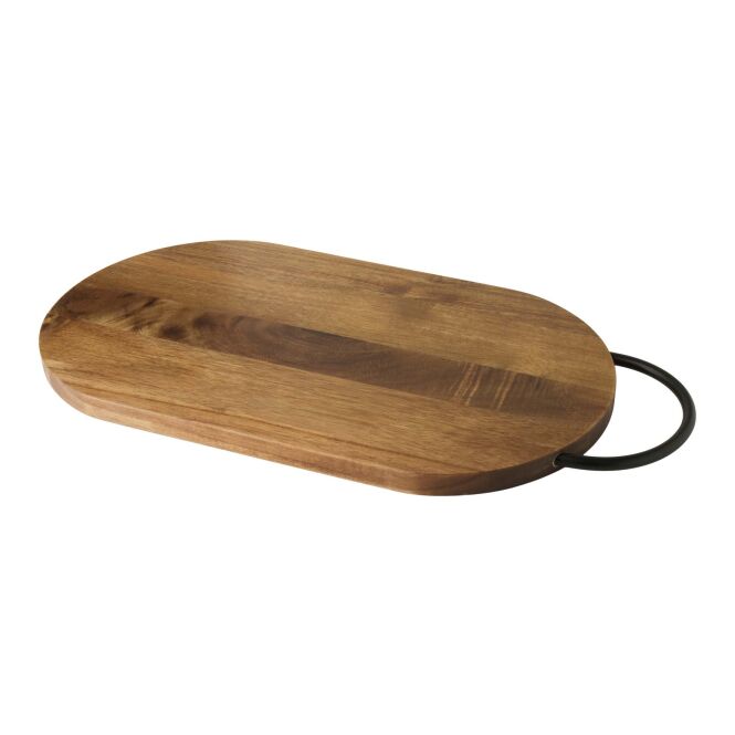 Firmengeschenk Julienne Schneidebrett mit Express-Gravur – Holz – rustikales Küchenzubehör aus Akazienholz für Gastronomie und Büro