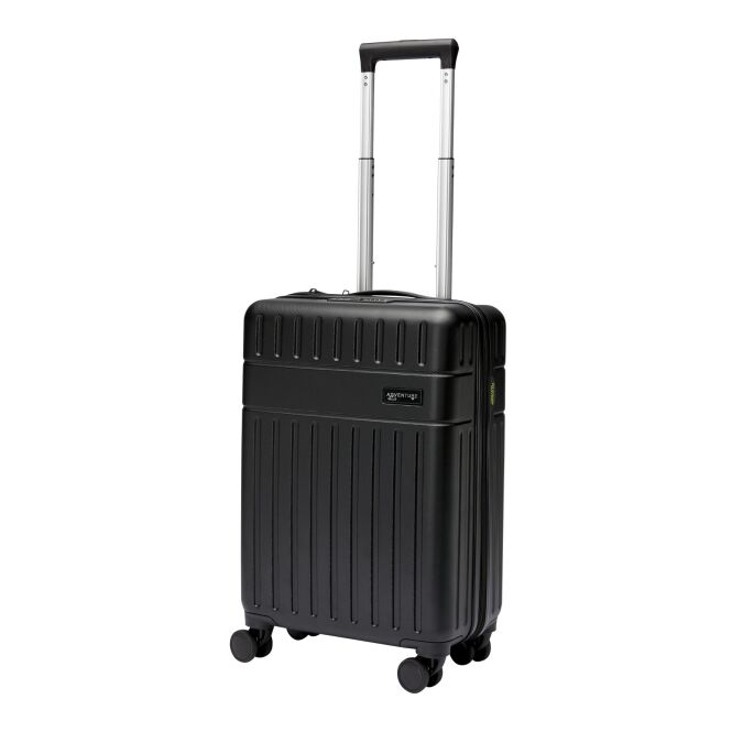 Firmengeschenk Reisegepäck Rover 20 Zoll – schwarz – mit 48h Express-Gravur 40 L nachhaltiger robuster Koffer für Geschäftsreisen