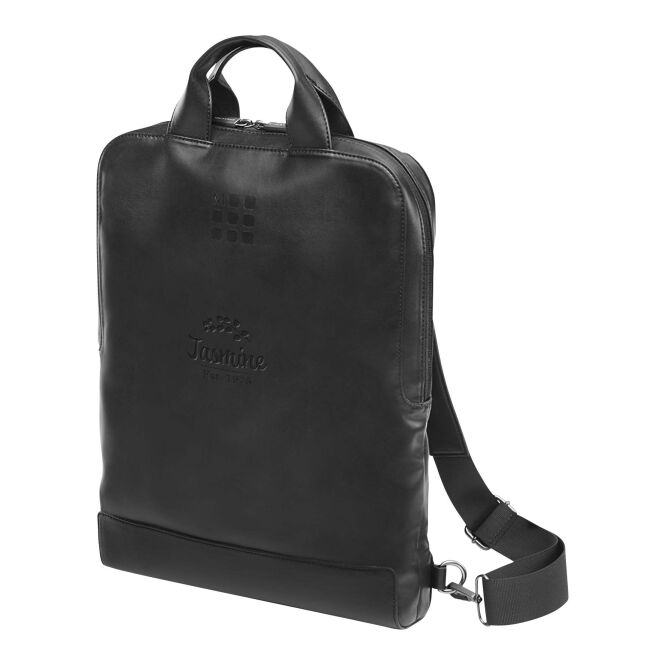 Firmengeschenk Moleskine Classic Vertical Device Tasche mit Express-Gravur – Schwarz – mobile Laptoptasche für Büro und Geschäftsreisen