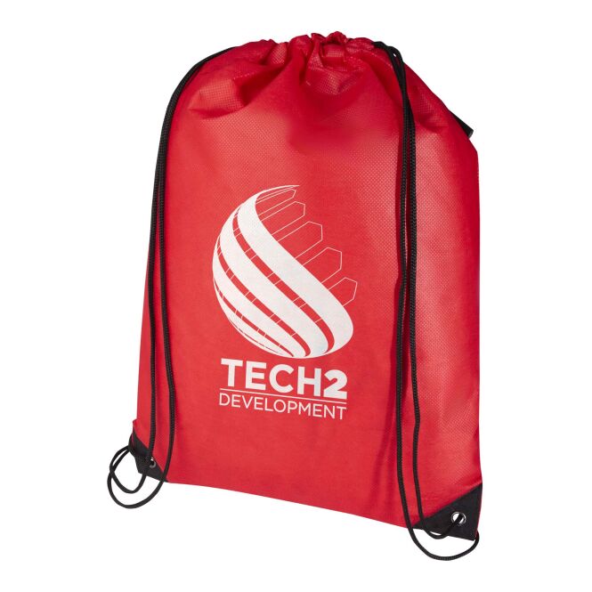 Giveaway Sportbeutel Evergreen – rot – mit 48h Express-Druck 5 l nachhaltiger Sportbeutel als praktisches Messe-Giveaway