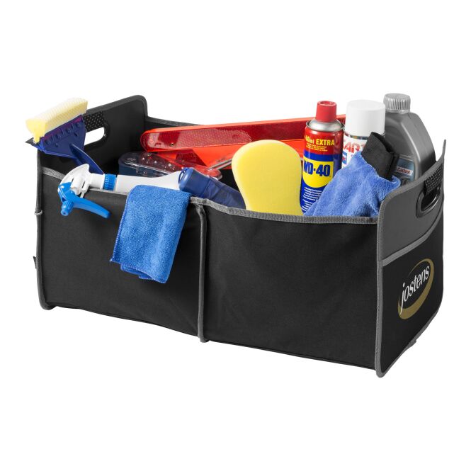 Firmengeschenk Kofferraumorganizer Accordion mit Express-Transferdruck – Schwarz – praktisches Autozubehör für Firmen