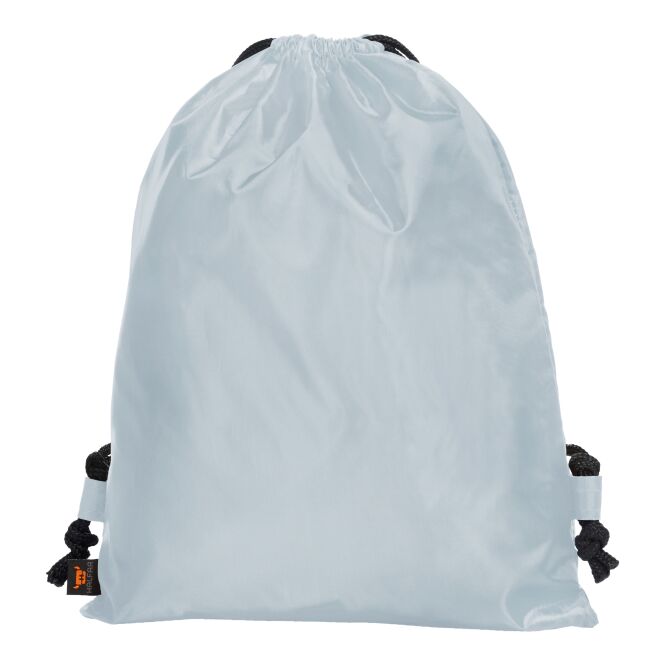 Werbeartikel Taftrucksack Sport mit Logodruck – Hellgrau – praktischer Rucksack für Messen und Firmen