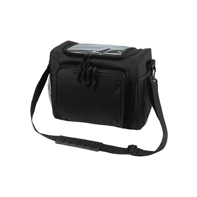 Werbeartikel Kühltasche Sport mit Logodruck – Schwarz – isolierte Kühltasche für Outdoor Events und Firmenausflüge
