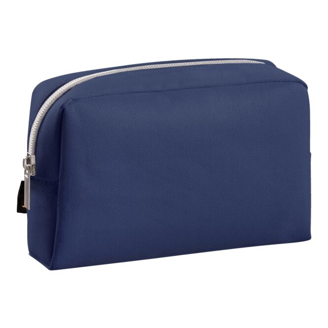 Firmengeschenk Reißverschluss-Tasche Collect mit Logodruck – Marineblau – praktischer Aufbewahrungsbeutel für Büro und Business