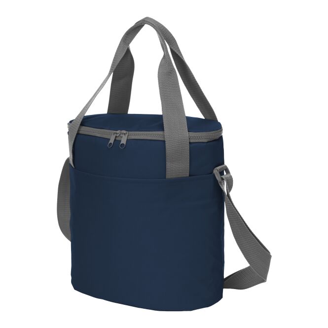 Werbeartikel Kühltasche Solution mit Logodruck – Marineblau – isolierte Kühltasche für Kundenevents und Catering