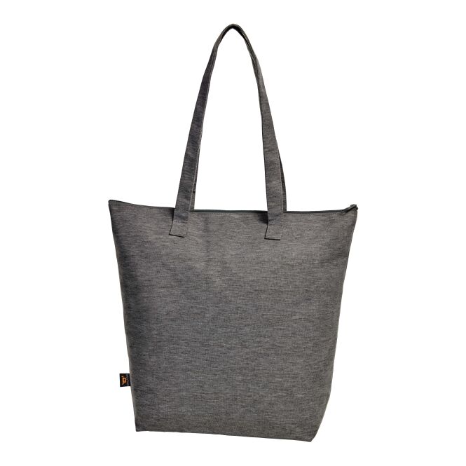 Werbeartikel Shopper Jersey mit Logodruck – Anthrazit – praktische Tragetasche für Unternehmen