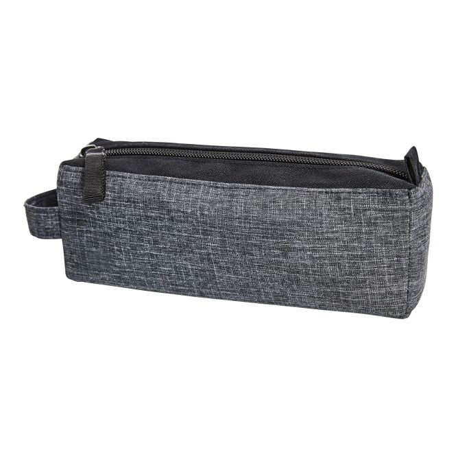 Firmengeschenk Etui ELEGANCE mit Logodruck – Schwarz-Grau – langlebiges Accessoire für Büro und Business