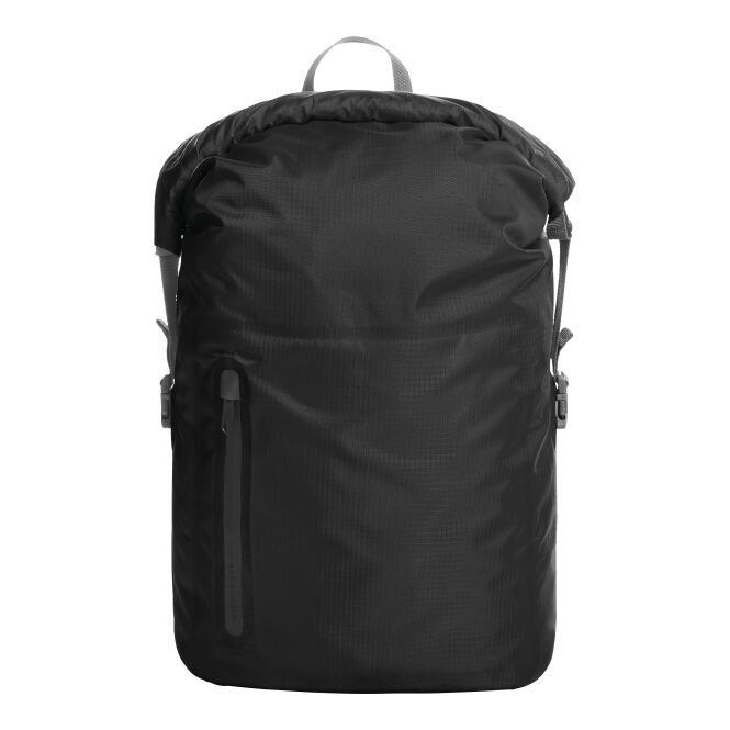 Mitarbeitergeschenk Rucksack HALFAR® BREEZE – schwarz – mit Logo bedruckt, wasserabweisend, idealer Daypack für Events