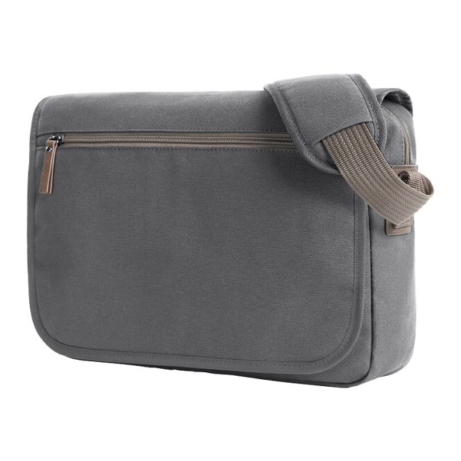Firmengeschenk Umhängetasche HALFAR® COUNTRY – anthrazit – mit Logodruck gepolstert für Tablets, idealer Business-Messenger