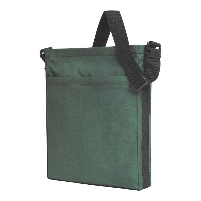 Werbeartikel Umhängetasche CIRCLE mit Logodruck – rPET Material – Grün – Nachhaltige Tasche für Messen und Firmen