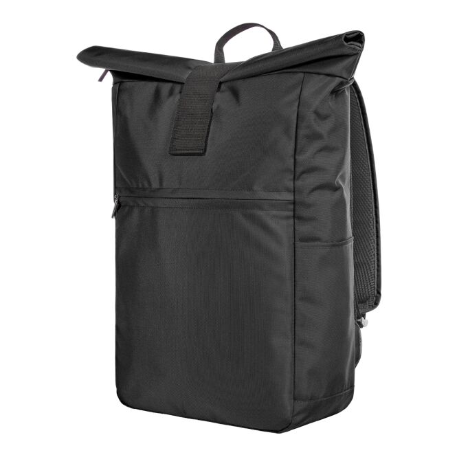 Werbeartikel Laptop-Rucksack DAILY mit Logodruck – Schwarz – funktionaler Begleiter für Mitarbeiter und Business Events