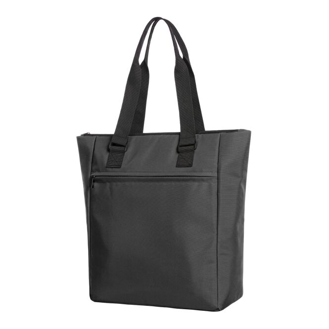 Werbeartikel Kühlshopper DAILY mit Logodruck – Schwarz – praktischer Isolierbeutel für Events und Büro