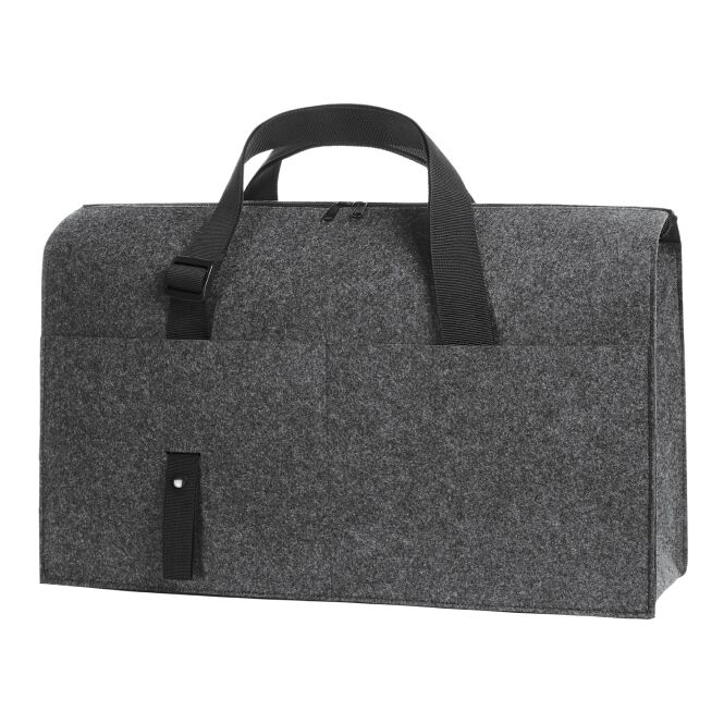 Werbeartikel Halfar Organizer XL ModernClassic mit Logo bestickt – Anthrazit – geräumige Sporttasche mit Rucksackfunktion für das Firmenmarketing